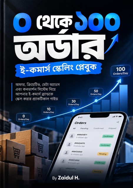 ০ থেকে ১০০ অর্ডার/ Day ই-কমার্স স্কেলিং প্লেবুক